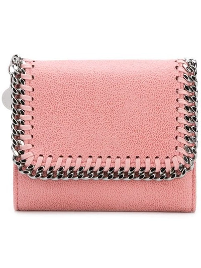 Stella Mccartney Mini Falabella Flap Wallet - Pink In Pink