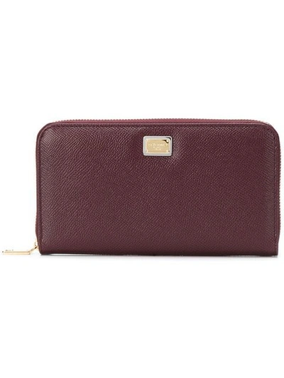 Dolce & Gabbana Logo Continental Wallet - Pink