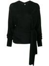 Esteban Cortazar Scarf Top In Black