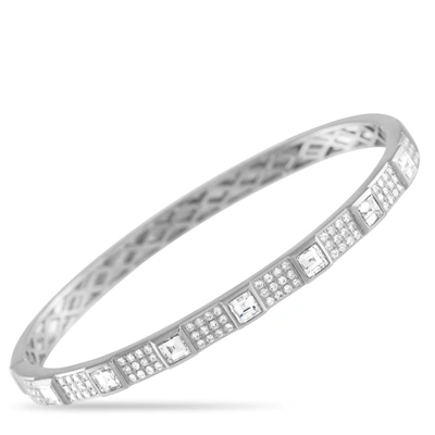 Non Branded Lb Exclusive 18k White Gold 2.65ct Diamond Bracelet Alb-17827