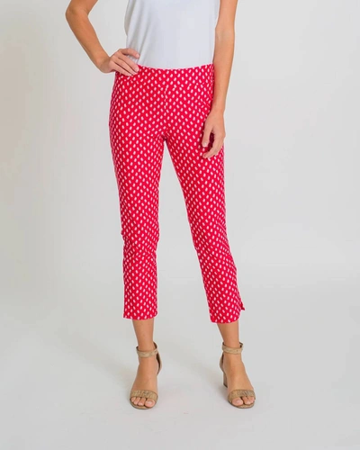 Jude Connally Lucia Pant In Foulard Red In Multi