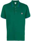 Kenzo Poloshirt Mit Tiger-logo - Grün In Green
