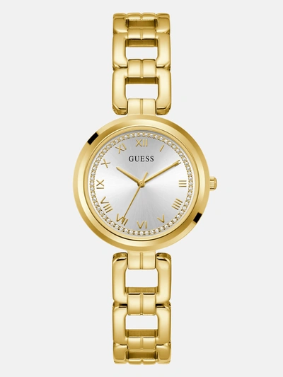 Guess Factory Gold-tone Analog Watch In Multi