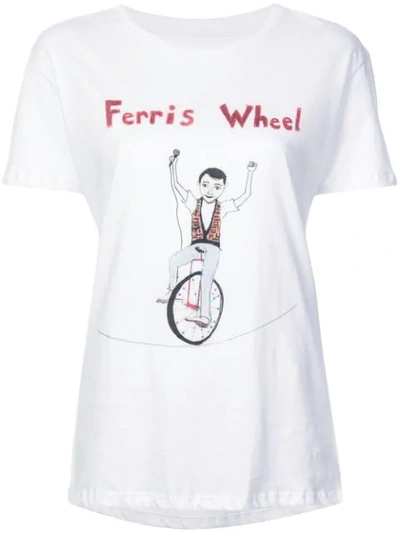 Unfortunate Portrait Ferris Wheel T In White
