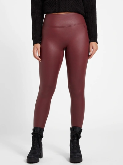 Guess Factory Renee Faux-leather Leggings In Multi