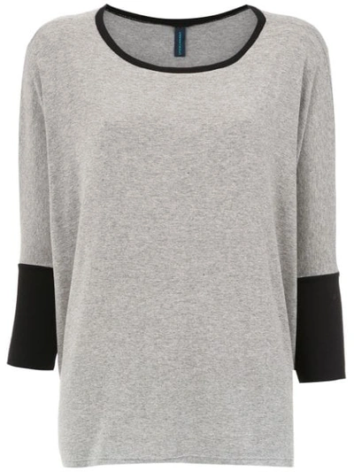 Lygia & Nanny Mandarim Dilly Blouse In Grey