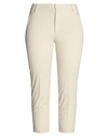 Dondup Woman Pants Beige Size 27 Cotton, Elastane