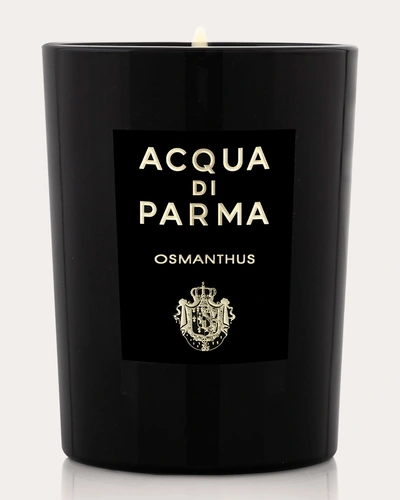 Acqua Di Parma Osmanthus Candle Cotton In Black