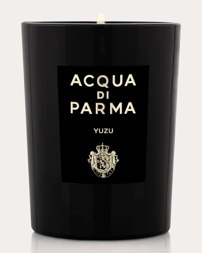 Acqua Di Parma Yuzu Candle Cotton In Black