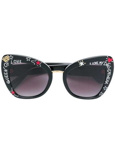 Dolce & Gabbana Eyewear Cat-eye Sunglasses - Black