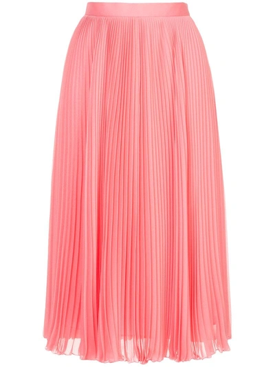 H Beauty & Youth H Beauty&youth Pleated Midi Skirt - Pink