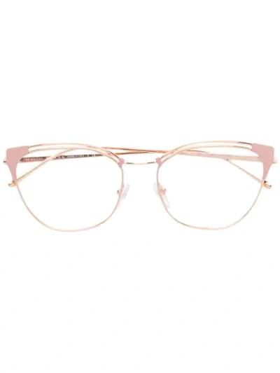 Prada Eyewear Cat-eyed Frame Glasses - Metallic