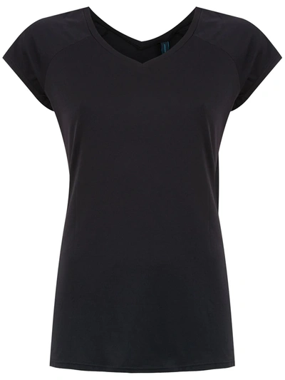 Lygia & Nanny Plain V-neck T-shirt In Black
