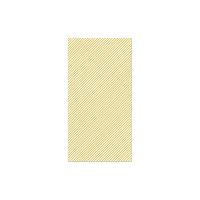 Vietri Papersoft Napkins Seersucker Stripe Yellow Guest Towels (pack Of 50)
