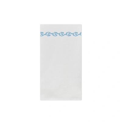 Vietri Papersoft Napkins Florentine Light Blue Guest Towels (pack Of 50)
