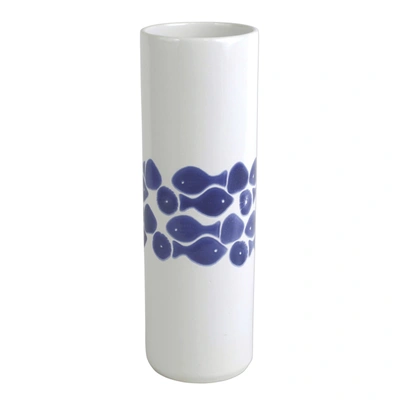 Viva By Vietri Santorini Fish Tall Vase