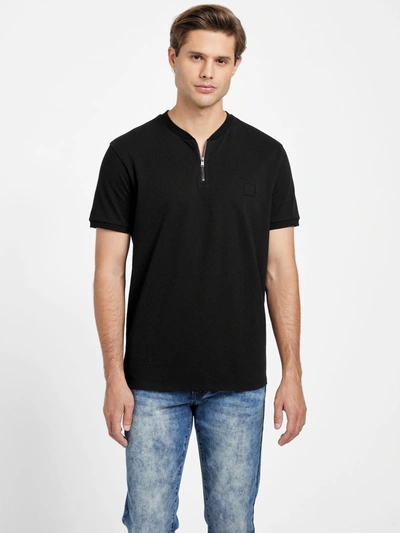 Guess Factory Elliot Henley Tee In Black