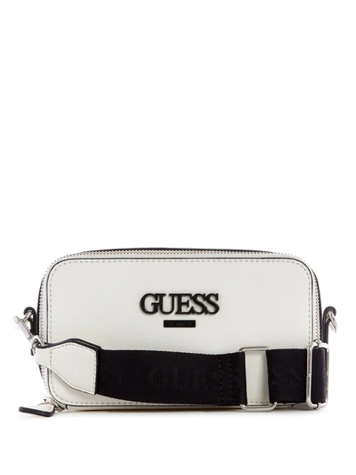 Guess Factory Lewistown Double Zip Crossbody In Multi