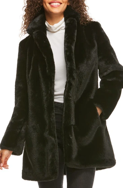Donna Salyers Fabulous-furs Le Mink Faux Fur Jacket In Black