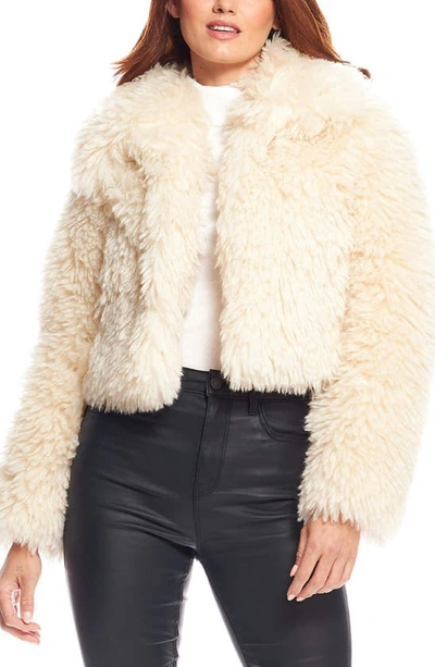 Donna Salyers Fabulous-furs Snowdrift Faux Fur Jacket In Ivory