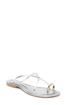 Jeffrey Campbell Pacifico Slide Sandal In Silver Gold
