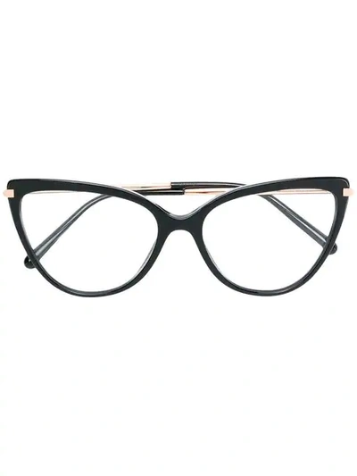 Dolce & Gabbana Cat-eyed Frame Glasses In Black