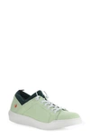 Softinos By Fly London Bonn Sneaker In 017 Light Green/ Petrol