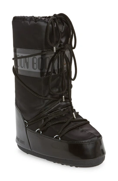 Moon Boot Icon Glance Water Repellent Boot In Black