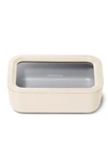 Caraway 6.6-cup Glass Food Storage Container In Cream