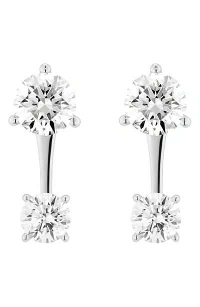 Lightbox 1-carat Lab Created Diamond Solitaire Earring Enhancers In 14k White Gold