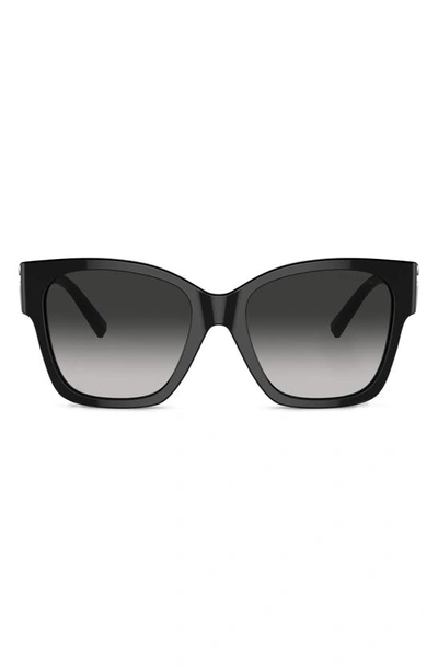 Tiffany & Co 54mm Gradient Square Sunglasses In Black