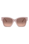 Tiffany & Co 54mm Gradient Square Sunglasses In Pink