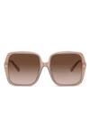 Tiffany & Co 58mm Gradient Square Sunglasses In Opal Pink