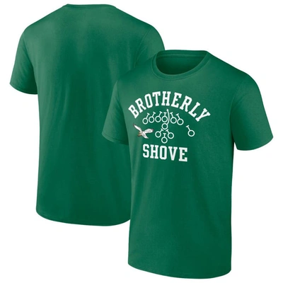 Fanatics Branded Kelly Green Philadelphia Eagles Brotherly Shove T-shirt