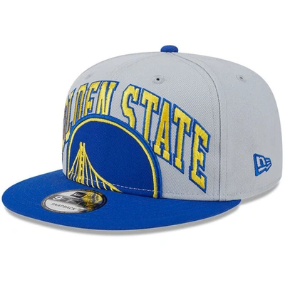 New Era Men's  Gray, Royal Golden State Warriors Tip-off Two-tone 9fifty Snapback Hat In Gray,royal