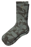 Carhartt Vista Tie Dye Crew Socks In Smoke Green / Cypress