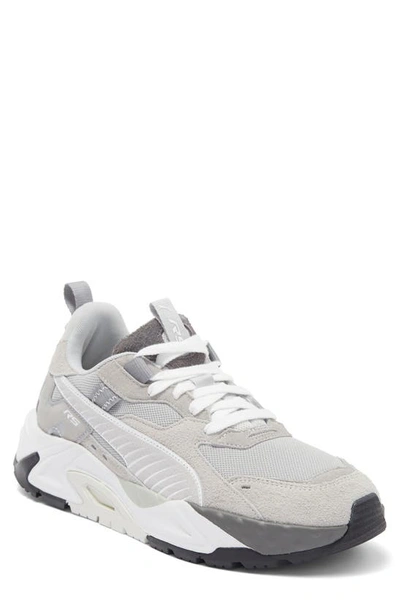 Puma Rs-trck New Horizon Trail Sneaker In Flat Light Gray-smokey Gray