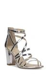 Jessica Simpson Stassey Cage Sandal In Metallic