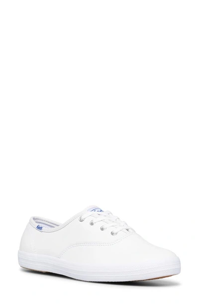Keds Champion Trainer In White Leather