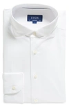 Eton Contemporary Fit Jersey Dress Shirt In Natural