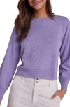 Bella Dahl Crewneck Cashmere Sweater In Lilac Purple