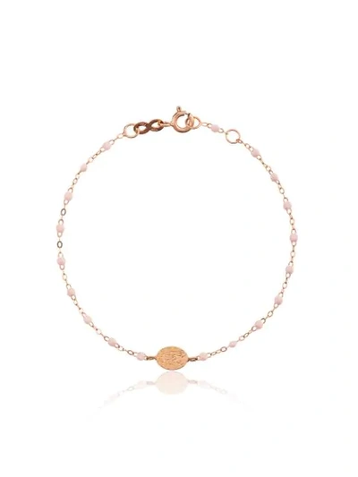 Gigi Clozeau 18k Rose Gold 17 Cm Beaded Bracelet In Pink