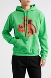 Noon Goons X Disney Goofball Fleece Graphic Hoodie In Green