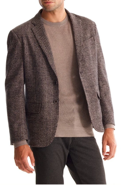 Soft Cloth Studio Suit Jacket In Black Coffee Fancy Check Mix