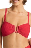 Sea Level U-bar Bikini Top In Red