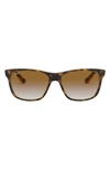 Ray Ban Ray-ban 'wayfarer' 58mm Aviator Sunglasses In Havana/ Brown Gradient