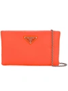 Prada Small Logo Pouch - Yellow & Orange