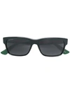 Gucci Square Frame Sunglasses In Green