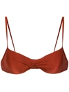 Lygia & Nanny Cassis Bikini Top In Red