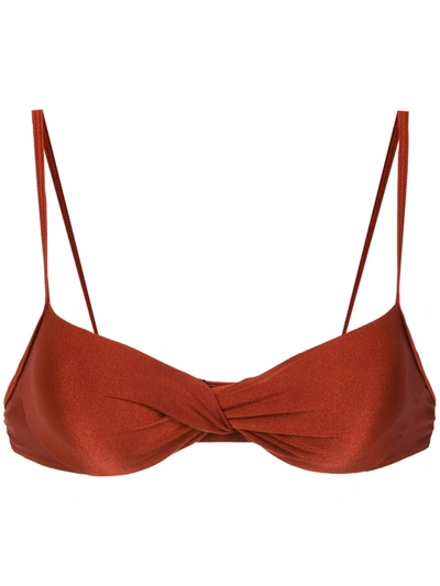 Lygia & Nanny Cassis Bikini Top In Red